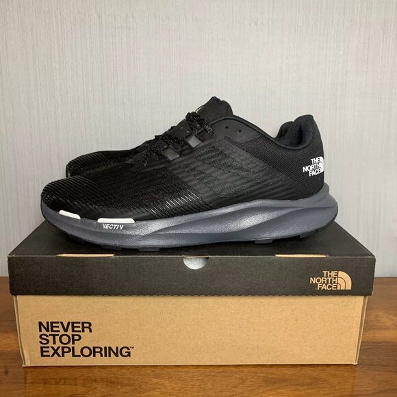 NEW THE NORTH FACE Trail Running Shoes Tnf Black/tnf White 763mn - Picture 8 of 8